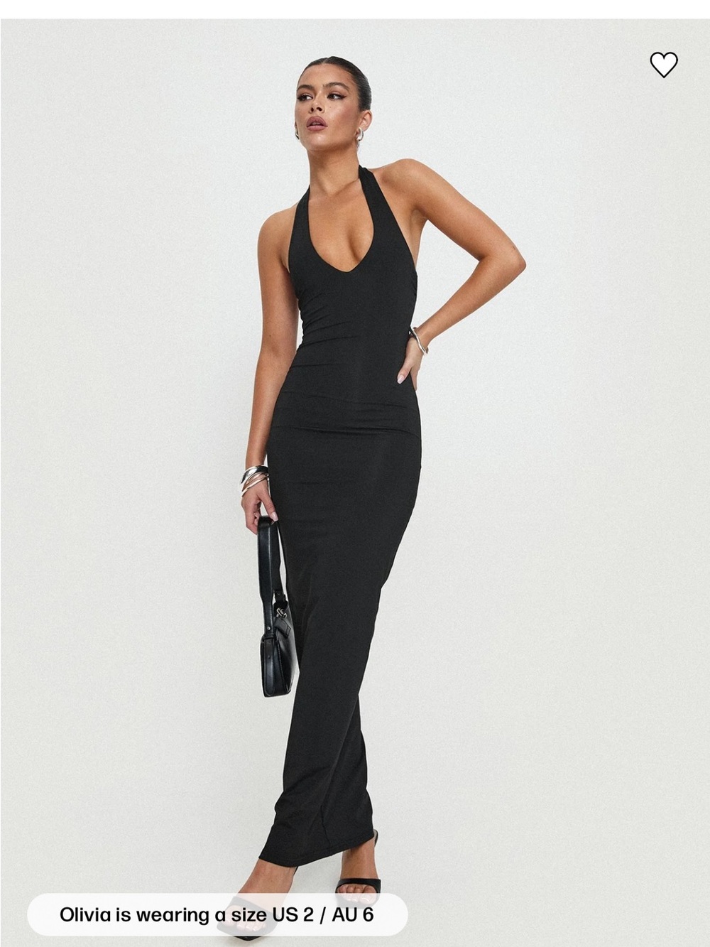 NWT Princess Polly Spicy Maxi Dress Black